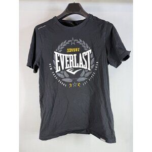 Everlast Logo Black Tee, The Bronx New York 1910, Mens Size L